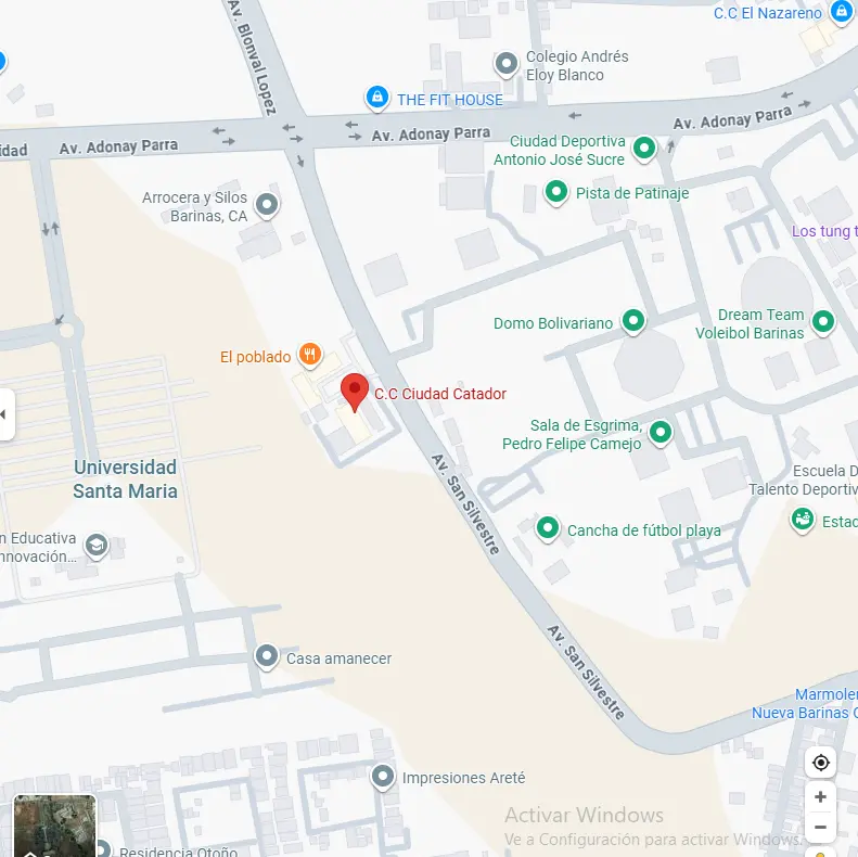 Ubicación de Ciudad Catador en Google Maps